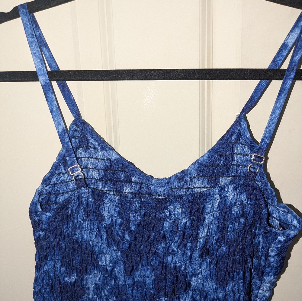 Derek Heart Blue Tie-Dye Women's One Piece Pant Suit - Picture 3 of 5